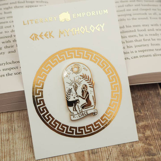 Circe Enamel Gold Pin Badge - Greek Mythology Collection