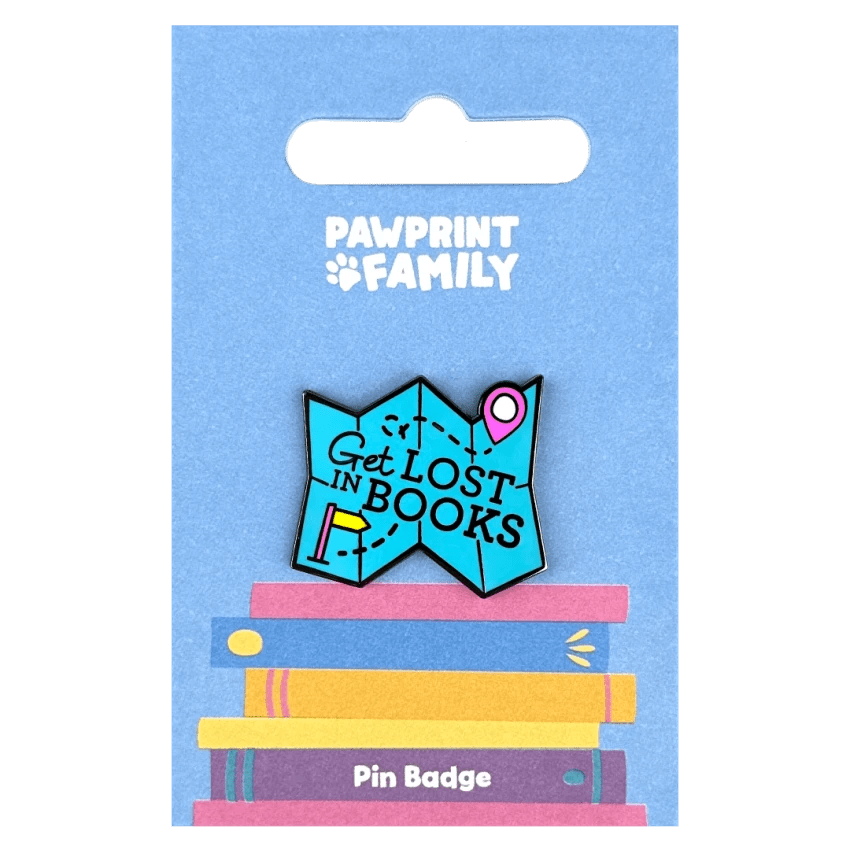 Get Lost In Books Pin Badge / Κονκάρδα Φιλαναγνωσίας World Book Day - Diavazo Greek Books