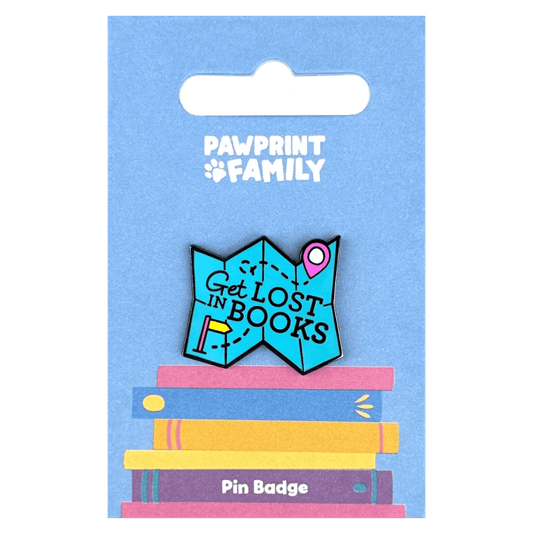 Get Lost In Books Pin Badge / Κονκάρδα Φιλαναγνωσίας World Book Day - Diavazo Greek Books