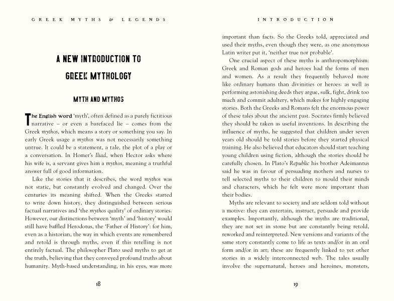 Greek Myths & Legends : Tales of Heroes, Gods & Monsters - Diavazo Greek Books
