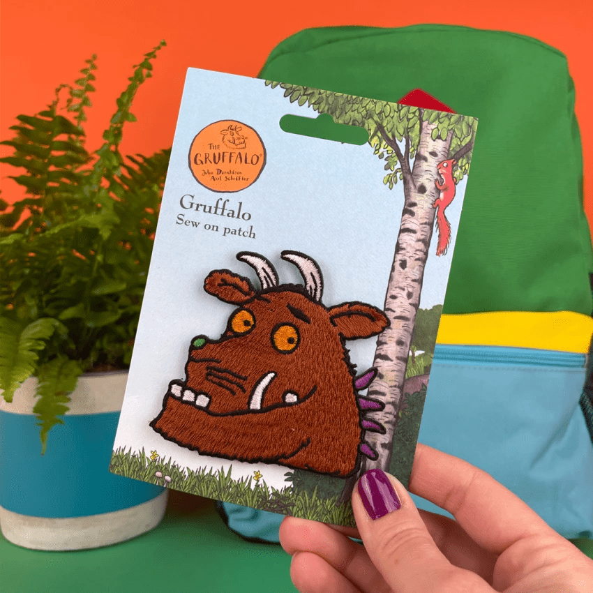 Gruffalo Head Sew / Iron On Patch - Γκρούφαλο - Diavazo Greek Books