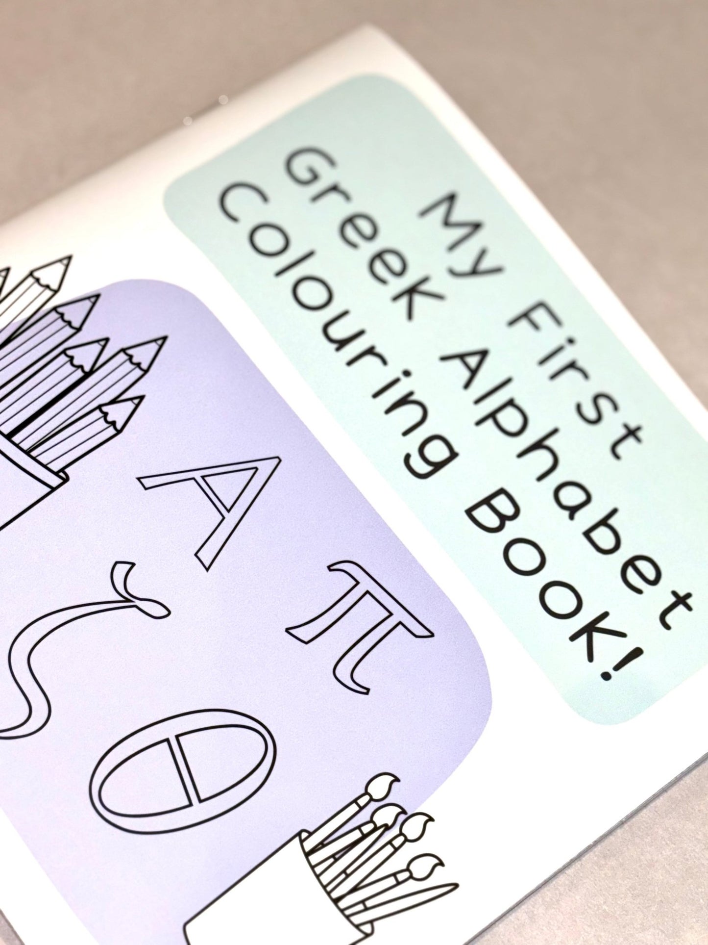 My First Greek Alphabet Colouring Book - Eleftheria Louca (Bilingual) - Diavazo Greek Books