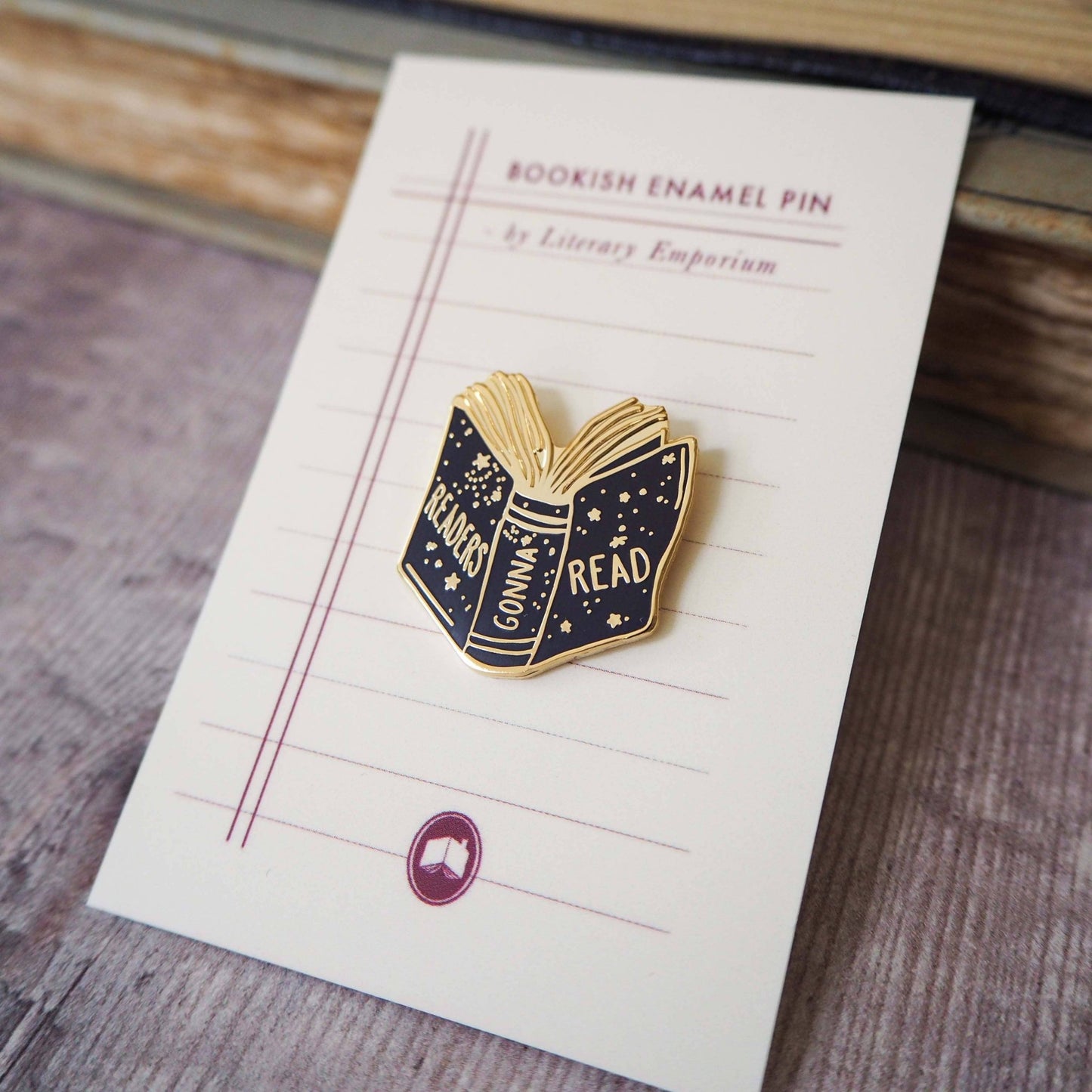 Readers Gonna Read - Book Lover Enamel Pin Badge - Reading / Κονκάρδα Βιβλιοφάγου - Diavazo Greek Books