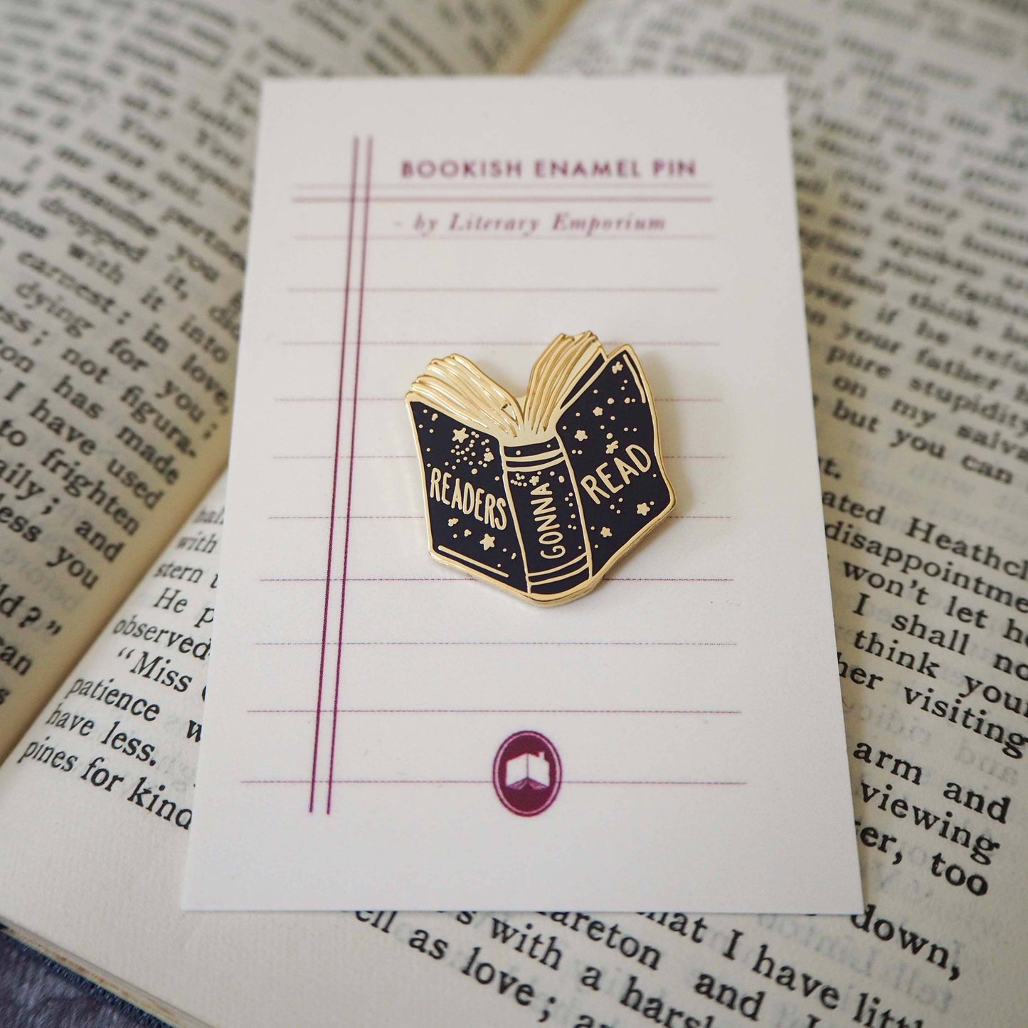 Readers Gonna Read - Book Lover Enamel Pin Badge - Reading / Κονκάρδα Βιβλιοφάγου - Diavazo Greek Books