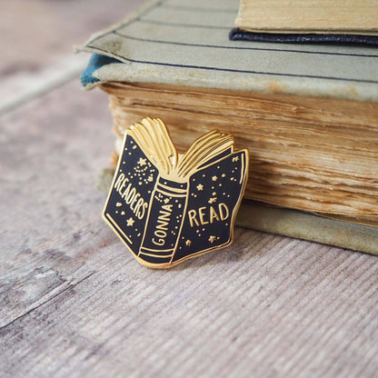 Readers Gonna Read - Book Lover Enamel Pin Badge - Reading / Κονκάρδα Βιβλιοφάγου - Diavazo Greek Books
