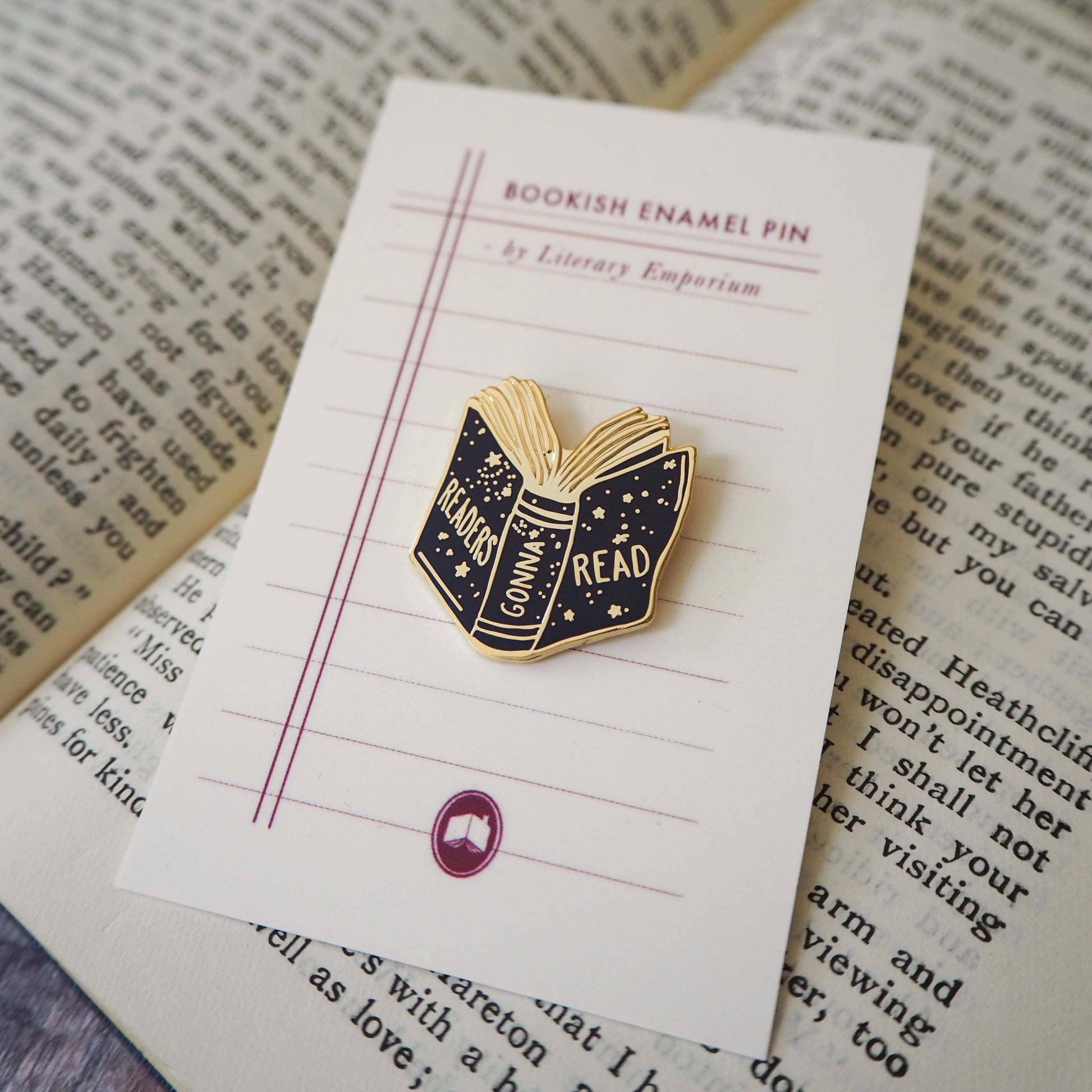 Readers Gonna Read - Book Lover Enamel Pin Badge - Reading / Κονκάρδα Βιβλιοφάγου - Diavazo Greek Books