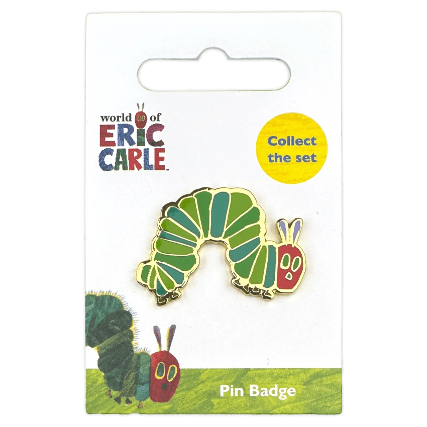 The Very Hungry Caterpillar Pin Badge / Κονκάρδα Μια Πολύ Πεινασμένη Κάμπια - Diavazo Greek Books