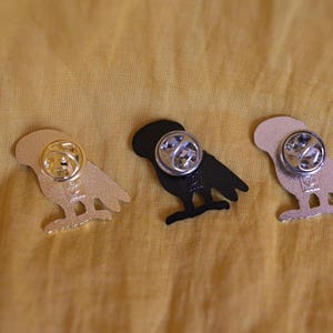 Unique Soft - Enamel Owl Pin, Inspired by Ancient Greece / Κονκάρδα Κουκουβάγια Θεάς Αθηνάς - Diavazo Greek Books