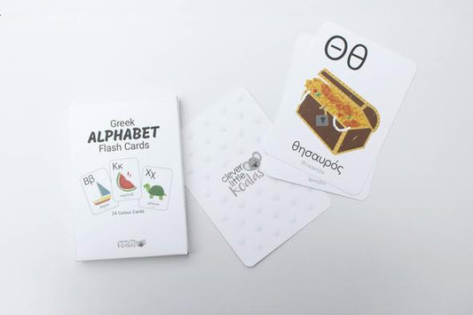 Greek Alphabet Flash Cards - Clever Little Koalas