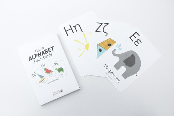 Greek Alphabet Flash Cards - Clever Little Koalas - Diavazo Greek Books
