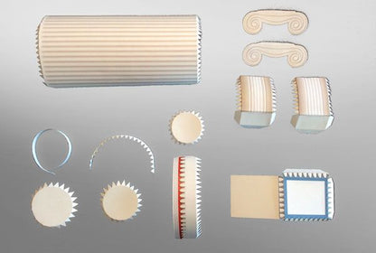 Monuments of Ancient Greece: Ionic Column (3D Educational Papercraft Kit) - Diavazo Greek Books