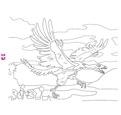 Ζωγραφίζω και Μαθαίνω: Δεινόσαυροι - Ιουρασική Περίοδος - Diavazo Greek Books